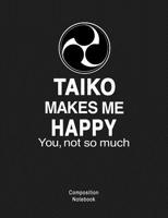 Composition Notebook: Composition book: (7,44x9,69) 120pages College Ruled Line Paper for Taiko Players & Lovers 1072598582 Book Cover