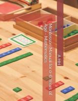 Montessori Manual for 0-6 Years of Age - Mathematics B0G546CKJC Book Cover