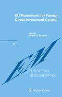 Eu Framework for Foreign Direct Investment Control 9403518839 Book Cover
