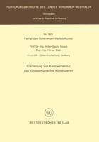 Erarbeitung Von Kennwerten Fur Das Kunststoffgerechte Konstruieren 3531029711 Book Cover