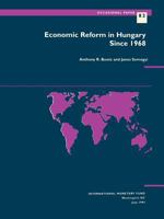 Economic Reform in Hungary Since 1968 (Occasional Paper (Intl Monetary Fund)) 1557752168 Book Cover