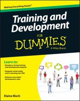 Training & Development for Dummies 1119076331 Book Cover