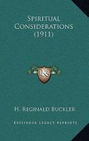 Spiritual Considerations 1164063464 Book Cover