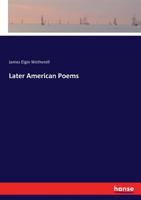 Later American Poems 3744769674 Book Cover