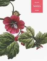 Dot Grid Notes 110 Pages: Vintage Floral Premium Notebook for Professionals and Students, Teachers and Writers - Vintage Botanical Drawing Red Raspberry Blossoms 1088710204 Book Cover