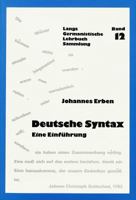 Deutsche Syntax: Eine Einfuhrung (Germanistische Lehrbuchsammlung) 3261034254 Book Cover