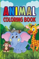 Animal Coloring Book: ages 3-8 1513669605 Book Cover