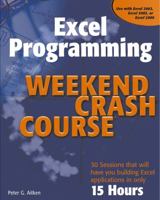 Excel Programming Weekend Crash Course 0764540629 Book Cover