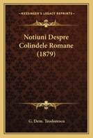 Notiuni Despre Colindele Romane (1879) 1165591081 Book Cover