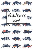 Address Book: Cute Turtle Addresses Book with Names, Address, Birthday, Phone Number, Work, Email, Social Media and Notes 1799019292 Book Cover