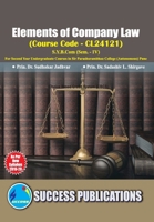 Elements of Company Law(S.Y.B.Com, S.P. College, Sem.-IV) 8196251955 Book Cover