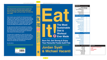 Eat It!: The Most Sustainable Diet and Workout Ever Made: Burn Fat, Get Strong, and Enjoy Your Favorite Foods Guilt Free 0063015005 Book Cover