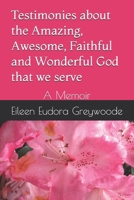 Testimonies about the Amazing, Awesome, Faithful and Wonderful God that we serve: A Memoir B0C5BV2SLP Book Cover