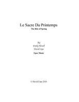 Le Sacre Du Printemps 153757955X Book Cover