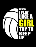 Volleyball GirlI Know I Play Like A Girl: Funny Volleyball Girl Quotes I Know I Play Like A Girl Try To Keep Up Sport Volley High School League 3 ... 2021, 2022 Calendar Views to Write in Ideas 1650418450 Book Cover