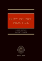 Privy Council Practice 0198798490 Book Cover