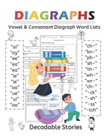 DIAGRAPHS Reading Comprehension decodable stories: Orton Gillingham Decodable Stories B0C2SPYYGR Book Cover