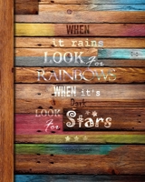 Writing Journal: Gifts for College Students & Her; Lined Paper Notebook for Creative Writers or Personal Use (A large SOFTBACK with a PRINTED IMAGE of wood from our Rustic Rainbow range) 1696238358 Book Cover