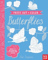 Press Out and Color: Butterflies 0763695068 Book Cover