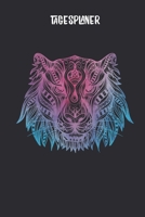 Tagesplaner mit Mandala Tigerkopf: Terminplaner I DIN A5 I 120 Seiten I Tageskalender I Organizer I Achtsamkeit I Ziele 1654635170 Book Cover