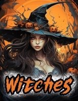 Halloween Witches Coloring Book: Adult Coloring Book - 50 Images - Great Gift B0CJ45774T Book Cover