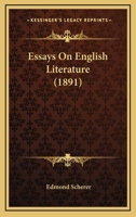 Essays on English Literature 0548757054 Book Cover