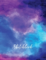 Sketchbook: Activity Sketch Book Watercolor Abstract Painting Instruction Large 8.5 x 11 Inches with 110 Pages ( Abstract Watercolor Cover) 1654919586 Book Cover