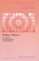Subject Matter: Level J 0890613818 Book Cover