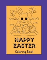 HAPPY EASTER Coloring Book B0BRKPB99X Book Cover