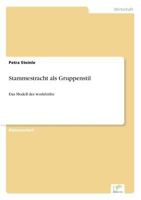 Stammestracht als Gruppenstil 3838634632 Book Cover