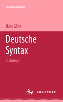 Deutsche Syntax 3476994244 Book Cover