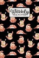 Weekly Meal Planner: Meal Planning Journal Notebook with Grocery Shopping List for the Week - Japanese Food Prawn (Organizer Log to Track and Plan Your Meals) 1677582863 Book Cover