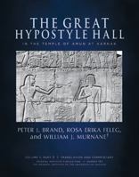 The Great Hypostyle Hall in the Temple of Amun at Karnak. Volume 1, Part 2 (Translation and Commentary) and Part 3 (Figures and Plates) 1614910278 Book Cover