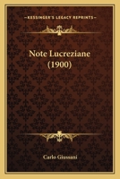Note Lucreziane 110419709X Book Cover