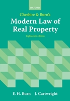 Cheshire and Burn: Modern Law of Real Property 019959340X Book Cover