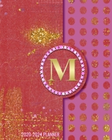 2020-2024 5 Year Monthly Planner: Initial Monogram Letter M 60 Months Calendar, 5 Year Agenda Schedule Organizer, Logbook and Personalized Journal 1707959722 Book Cover