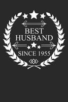 Best Husband Since 1955: Husband Gift Notebook, Wedding Anniversary Gift, Softcover (6x9 inches) with 120 Pages 1096929090 Book Cover