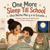 One More Sleep Till School / Una Noche Más y a la Escuela: A Bilingual English-Spanish Bedtime Story to Calm First-Day Jitters (Goodnight, Little Spark Series) B0H9MB2VDP Book Cover