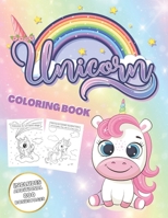 Unicorn Coloring Book: A Fun Pages to Color for Girls Ages 4-8 + 800 Bonus Illustrations to Print for Kids B08ZW46TT6 Book Cover