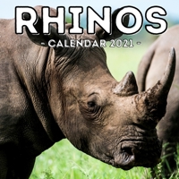 Rhinos Calendar 2021: 16-Month Calendar, Cute Gift Idea For Rhino Lovers Women & Men B095GSG6DC Book Cover