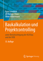 Baukalkulation Und Projektcontrolling: Unter Berucksichtigung Der Klr Bau Und Der Vob 3658048719 Book Cover