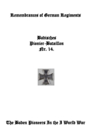Remembrances of German Regiments, Baden Pioneer Battalion Nr. 14: The Baden Pioneers in World War I 1312644222 Book Cover