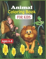 Animal Coloring Book For Kids Ages 4-8: 30 cute unicorn, llama, sloth, cat and others animals to color B08B38B4DV Book Cover