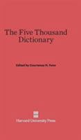 Five Thousand Dictionary (Harvard Paperbacks) 0674305515 Book Cover