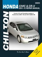 Honda Civic & CR-V 2001-10 Repair Manual 1563928914 Book Cover