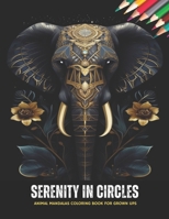Serenity in Circles: Animal Mandalas Coloring Book for Grown Ups, 50 Pages, 8.5 x 11 inches B0CKWF76PS Book Cover