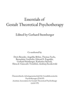 Essentials of Gestalt Theoretical Psychotherapy 3756209067 Book Cover