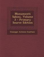 Monumenti Sabini; Volume 3 1017618941 Book Cover