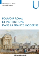 Pouvoir royal et institutions dans la France moderne 2200613075 Book Cover