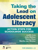 Taking The Lead On Adolescent Literacy: Action Steps For Schoolwide Success 1412979803 Book Cover